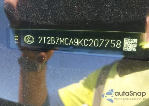 2019 Lexus Rx 350 F Sport z USA, uszkodzony, nr VIN 2T2BZMCA9KC207758